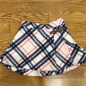 Janie and Jack Plaid Toddler Skirt with Buckle Detail